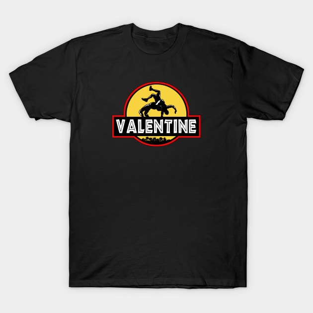 Mitch Valentine Jurassic Park Parody Design T-Shirt by Mitch Valentine Merch